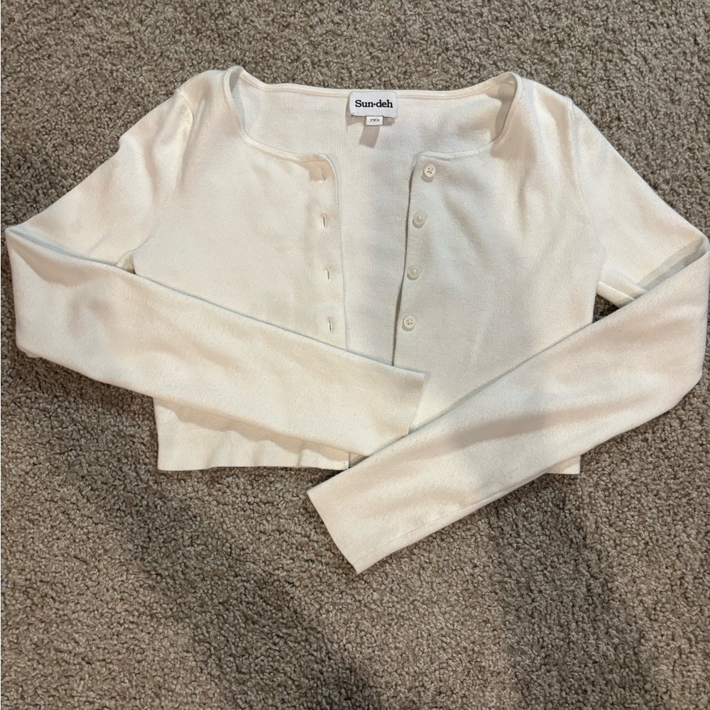 Ivory Button-Up Blouse